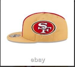 New Era NFL San Francisco 49ers Team 9Fifty 950 Snapback Hat Cap Tan Helmet OS