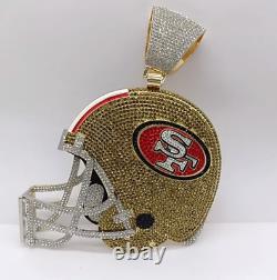 New Handmade 8'' San Francisco SF 49ers High Quality Huge Helmet Necklace