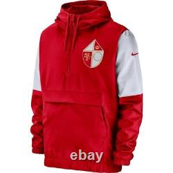 New Medium San Francisco 49ers Nike Fan Gear Historic Anorak Quarter-Zip Jacket