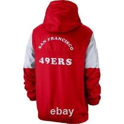 New Medium San Francisco 49ers Nike Fan Gear Historic Anorak Quarter-Zip Jacket