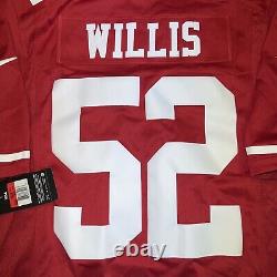 New Patrick Willis Large San Francisco 49ers Nike Mens Red Limited Jersey NWT