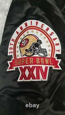 New San Francisco 49ers Super Bowl Starter Jacket Large Vintage Style Nwt Rare