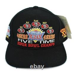 New San Francisco 49ers Vintage 90's Five Time Champs American Needle Hat