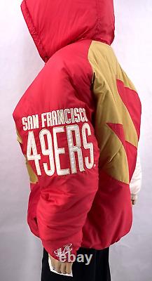 New San Francisco 49ers Vintage 90's Sharktooth Jacket Logo Athletic Pro Line XL