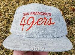 New VTG San Francisco 49ers SPORTS SPECIALTIES Heather Script Snapback Hat