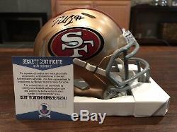 Nick Bosa Autographed San Francisco 49ers Speed Mini Helmet Witness Beckett SF
