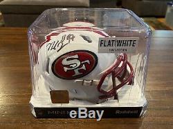 Nick Bosa Autographed San Francisco 49ers White Matte Mini Helmet Beckett