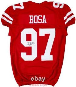 Nick Bosa Signed Autographed San Francisco 49ers Red Custom Jersey JSA