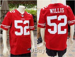 Nike Authentic $295 Patrick Willis 52 San Francisco 49ers Elite Away Jersey RED