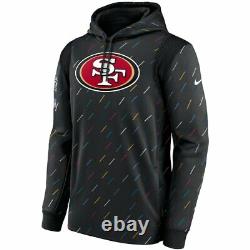 Nike Men's San Francisco 49ers NFL Crucial Catch Hoodie Pullover Charcoal 2021