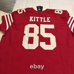 Nike NFL Authentic On Field SF 49ers George Kittle Game Day Jersey Size 56 NWT