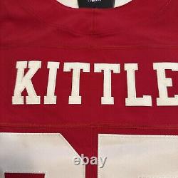 Nike NFL Authentic On Field SF 49ers George Kittle Game Day Jersey Size 56 NWT