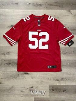 Nike NFL Patrick Willis San Francisco 49ers authentic stitched 52 jersey SZ XL