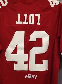 Nike NFL Players San Francisco 49ers Niners Ronnie Lott S Red Game Jersey RARE