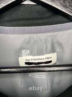 Nike NFL San Francisco 49ers Black Zip Shirt Size XXL Game Worn by Coach