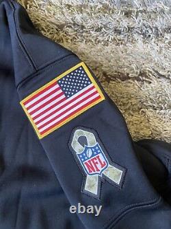 Nike NFL San Francisco 49ers Mens Large Salute to Service Black Hoodie Therma