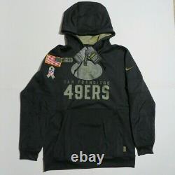 Nike NFL Therma San Francisco 49ers Salute to Service Hoodie NKDY-00A 2XL