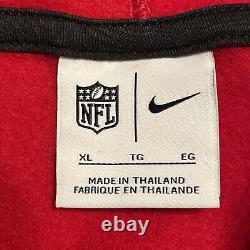 Nike San Francisco 49ers 5 Time Super Bowl Champion Full-Zip Red Hoodie Sz XL