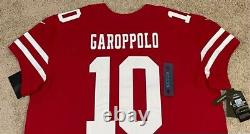 Nike San Francisco 49ers Garoppolo Vapor Elite Jersey-Red/Wht-Men's 52 #851617