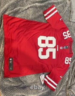 Nike San Francisco 49ers George Kittle Game Jersey # 85 Men's Size L Brand-New