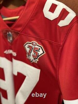 Nike San Francisco 49ers Nick Bosa #97 Red 75th Anniversary Jersey Men's Medium