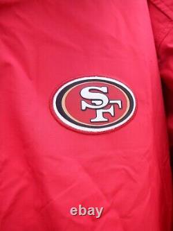 Nike San Francisco 49ers Rare Team Issued Men's Red Rain Jacket XL READ