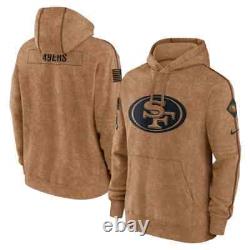 Nike San Francisco 49ers Salute to Service Hoodie 2023 Sideline Pullover 2XL XXL