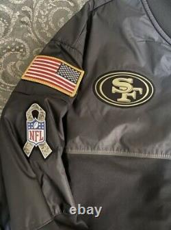 Nike San Francisco 49ers Salute to Service Zip Up Jacket size XXL
