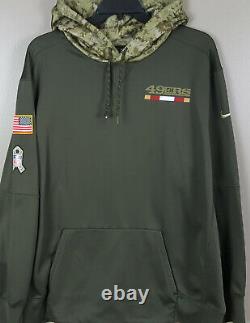 Nike San Francisco 49ers Salute-to-service Hoodie NFL Team Issued (size 3xl)