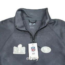 Nike Tech Fleece San Francisco 49ers Super Bowl 1/4 Zip Sweatshirt, Size M NWT