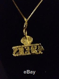 OFFICIAL SAN FRANCISCO 49ERS LOGO 10 grams 14K SOLID ITALY GOLD NECKLACE