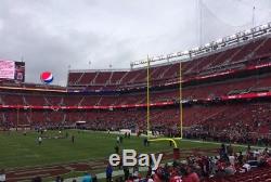 Oakland Raiders Vs. San Francisco 49ers Lower Lvl End Zone 2 tickets
