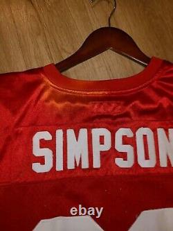 Original Mitchell & Ness SF 49ers O. J. Simpson #32 Throwback Jersey Sz 60 Stain