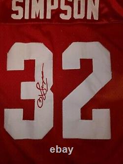 Original Mitchell & Ness SF 49ers O. J. Simpson #32 Throwback Jersey Sz 60 Stain