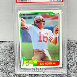 PSA 6 Joe Montana San Francisco 49ers Rookie Card 216 Topps 1981 EX-MTGorgeous