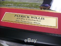 Patrick Willis San Francisco 49'ers Autographed Framed 16x20 Photo Jsa Coa
