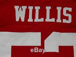 Patrick Willis San Francisco 49ers Red Authentic Nike Elite Jersey sz 44 Mens