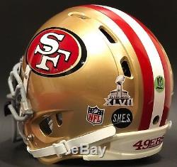 Patrick Willis San Francisco 49ers SB XLVII Rawlings Quantum Game Style Helmet L