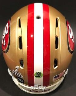Patrick Willis San Francisco 49ers SB XLVII Rawlings Quantum Game Style Helmet L