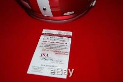 RARE! DWIGHT CLARK 49ers signed full size blaze helmet beckett COA