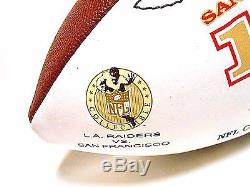 RARE Jerry Rice 49ers HOF Auto Signed Autographed 127TD Stat Football Ball COA