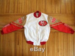 RARE San Francisco 49ers Goldminer Chalkline Jacket sz M starter giants satin