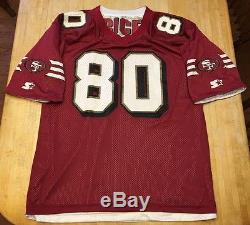 RARE San Francisco 49ers Jerry Rice Starter White & Red REVERSIBLE Jersey Sz 52