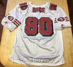 RARE San Francisco 49ers Jerry Rice Starter White & Red REVERSIBLE Jersey Sz 52
