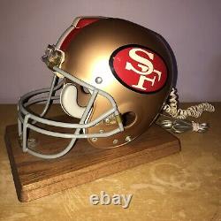 RARE VINTAGE SAN FRANCISCO 49ers RIDDELL NFL DRAFT DAY HELMET PHONE