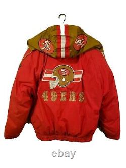 RARE/VINTAGE San Francisco SF 49ers NFL TRIPLE F. A. T. Goose Mens Jacket (LARGE)