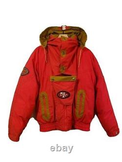 RARE/VINTAGE San Francisco SF 49ers NFL TRIPLE F. A. T. Goose Mens Jacket (LARGE)