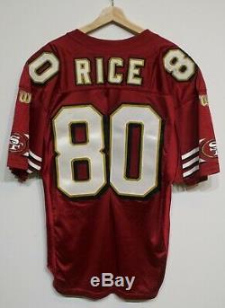 RARE VTG Jerry Rice San Fransisco 49ers Niners Authentic Wilson Jersey 48 50th