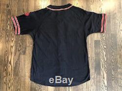 RARE Vintage SAN FRANCISCO 49ERS Black Script STARTER Jersey Size Large 44 L
