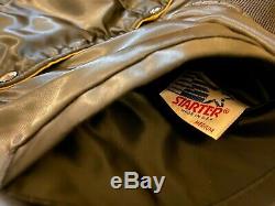 REVERSIBLE Gold/Black SF 49ers Starter Jacket MEDIUM Vintage NWOT